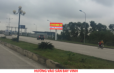 Xây dựng và cho thuê biển quảng cáo Pano tấm lớn tại Sân Bay Vinh